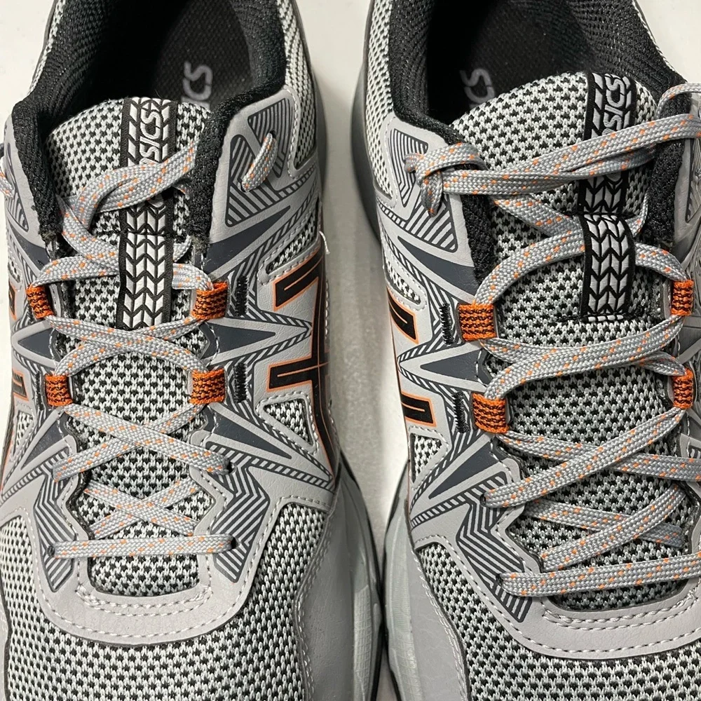 Asics Gray and Orange Gel-Venture 8 Running Sheet Rock Habanero Shoes Sz 13 SB-